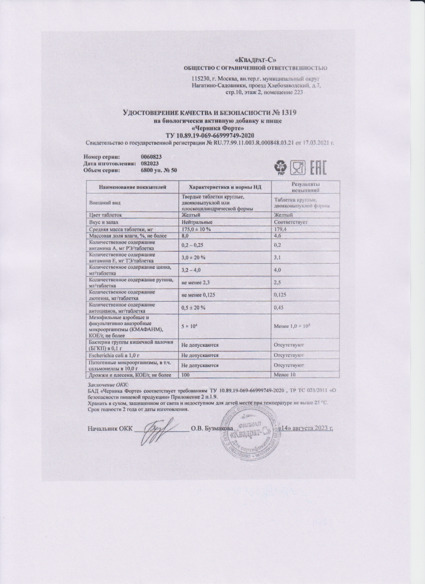 Паспорт №082023
